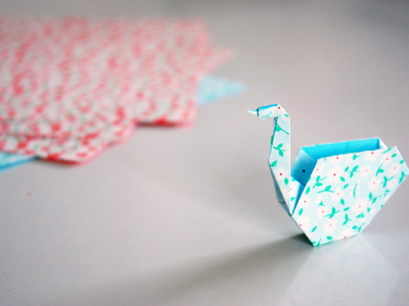 Easy Origami Swan