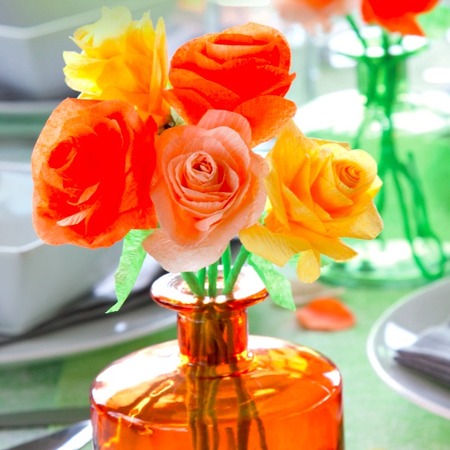 Crepe Paper Flowers Bouquet