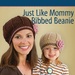 Mommy and Me Ribbed Beanie Hats (Free Pattern)