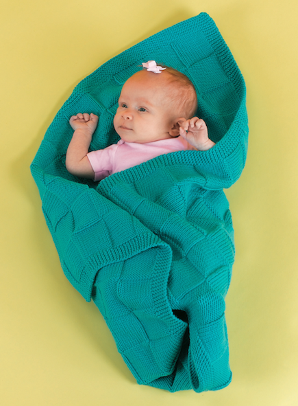 Baby Blocks Blanket (Free Knitting Pattern)