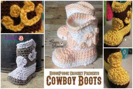 Crochet Cowboy Boots for Baby