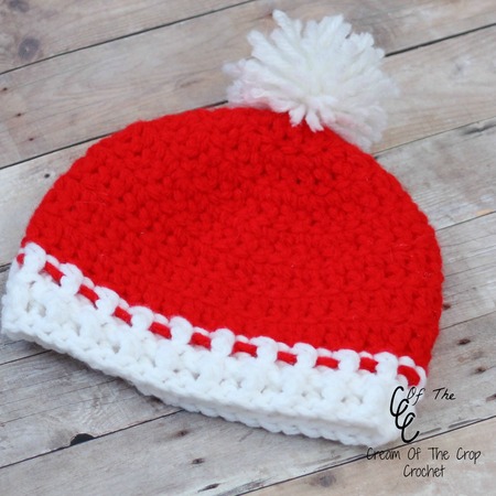 Free Preemie Christmas Pom Pom Hat Pattern