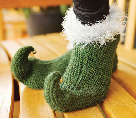 Knitted Elf Slippers