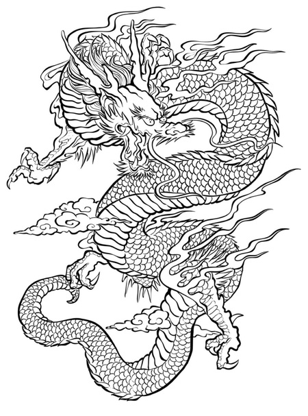 adult dragon coloring pages