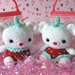 Little Strawberry Amigiurimi Crochet Bears
