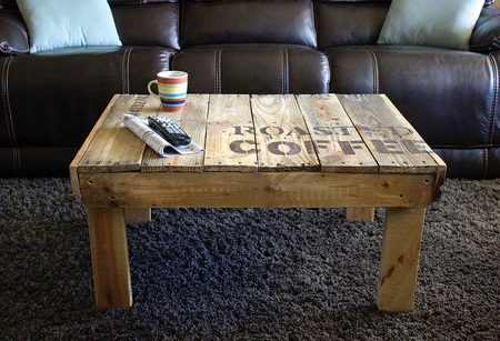 Coffee Table Made from Wood Pallets - Craftfoxes