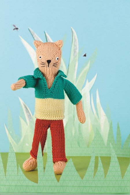 Carlos the Cat Knitted Doll (Free Knitting Pattern)