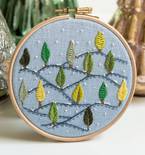 Snowy Christmas Trees Embroidery (Free Pattern)