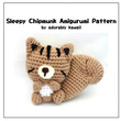 Sleepy Chipmunk Amigurumi - PDF Crochet Pattern