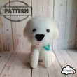 Crochet dog pattern : Bichon Frise
