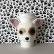 Crochet Pattern - Chihuahua Mug Cozy, Crochet Dog Pattern, Cup Cozy Pattern