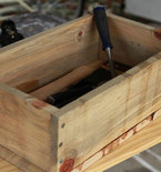 Rustic Wooden Storage Boxes for Food or Tools