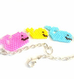 Beaded Whale Bracelet, Bead Weaving
