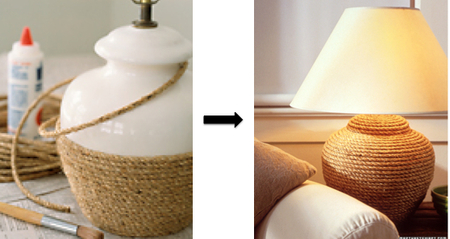 DIY Lamp In Rope