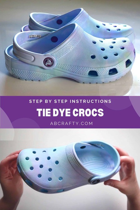 DIY Pastel Tie Dye Crocs