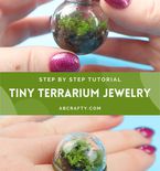 How to Make Mini Terrarium Jewelry with Real Moss