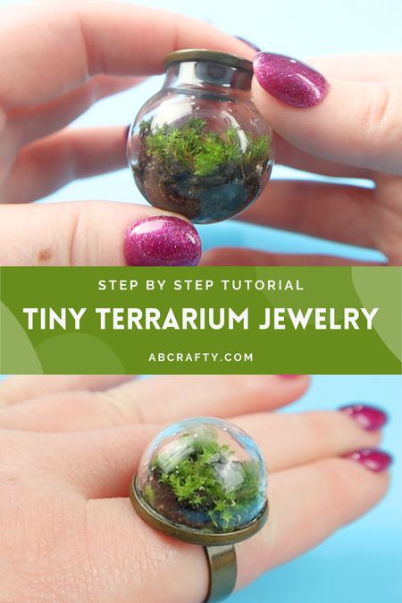 How to Make Mini Terrarium Jewelry with Real Moss