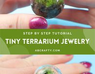 How to Make Mini Terrarium Jewelry with Real Moss