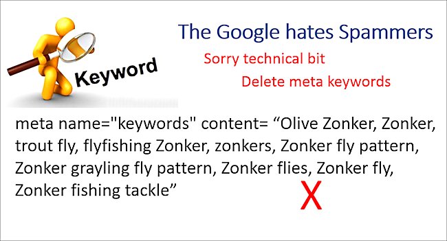 delete the meta keyword tag on all your old pages over two years old. Do not use the meta keyword tag on your web page