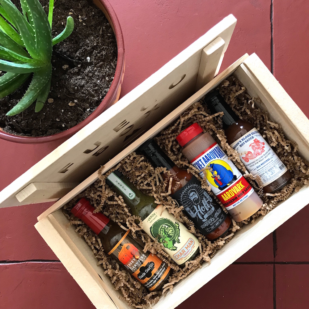 AllStar Crate Hot Sauce Gift Set Fuego Box