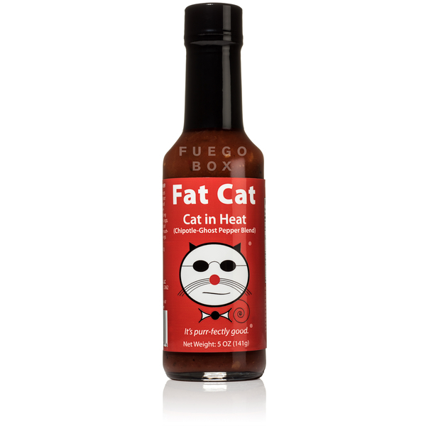 Fat Cat Cat in Heat Hot Sauce Fuego Box