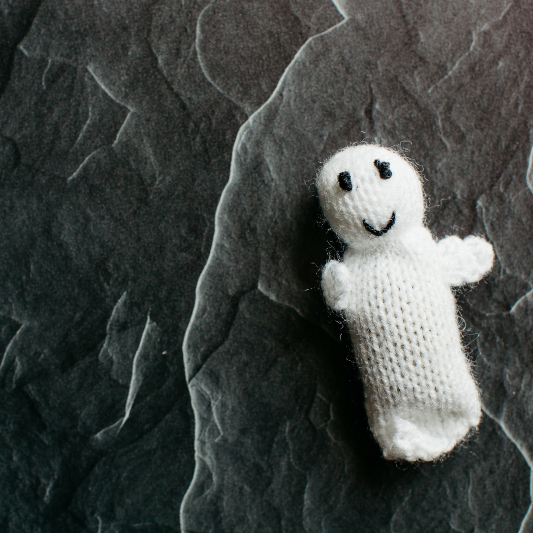HandKnit Ghost Catnip Toy