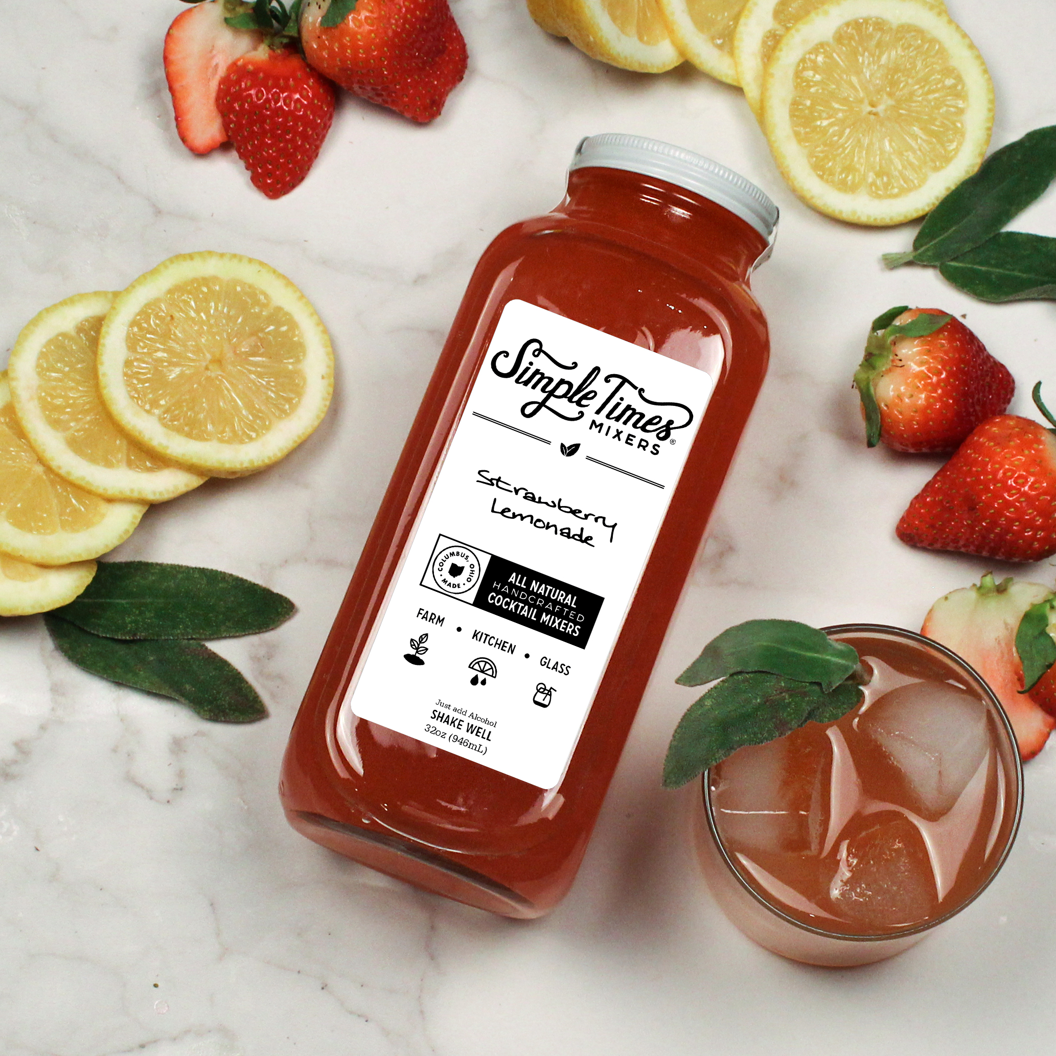 Strawberry Lemonade Simple Times Mixers
