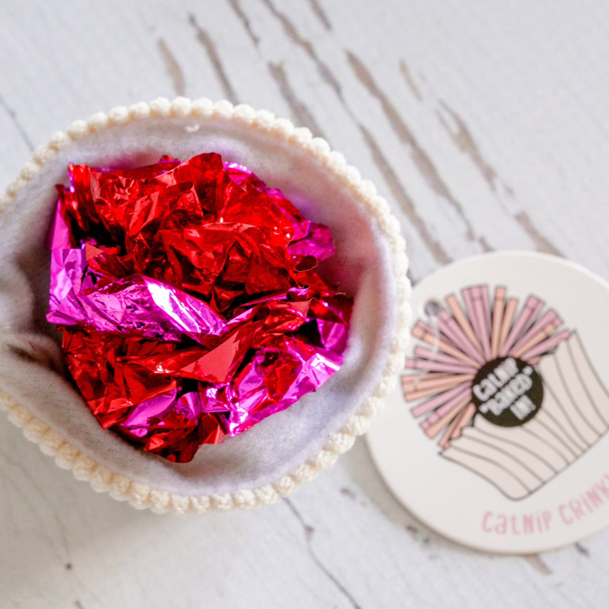 Crinkle Catnip Cupcake Toy