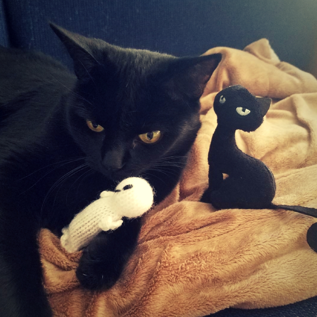 HandKnit Ghost Catnip Toy