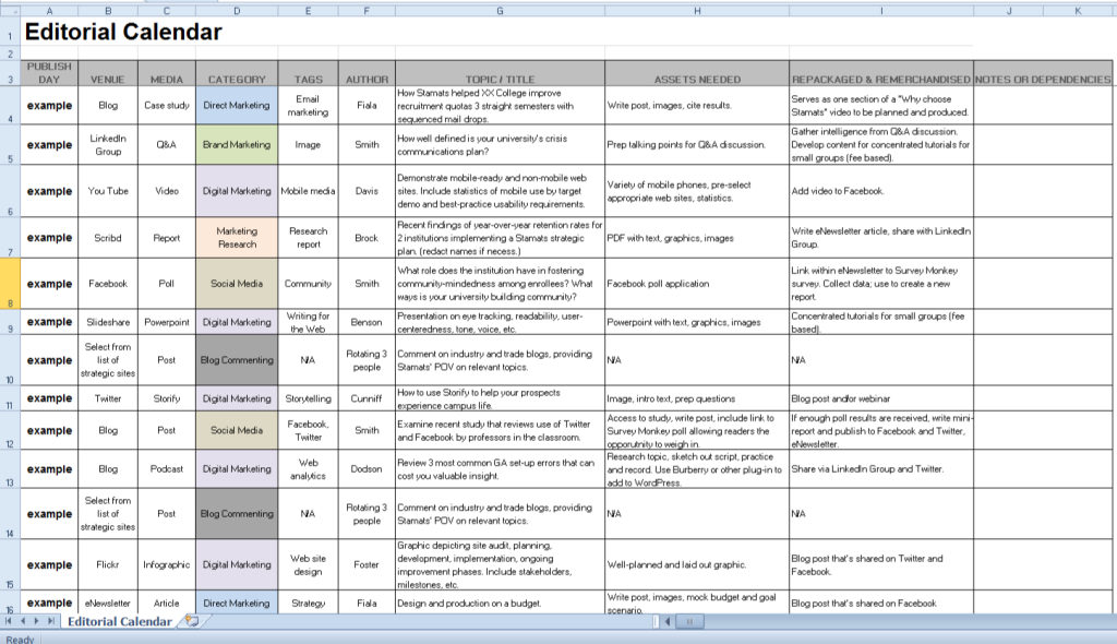 6 Tips On Creating An Editorial Calendar For Your Content Marketing