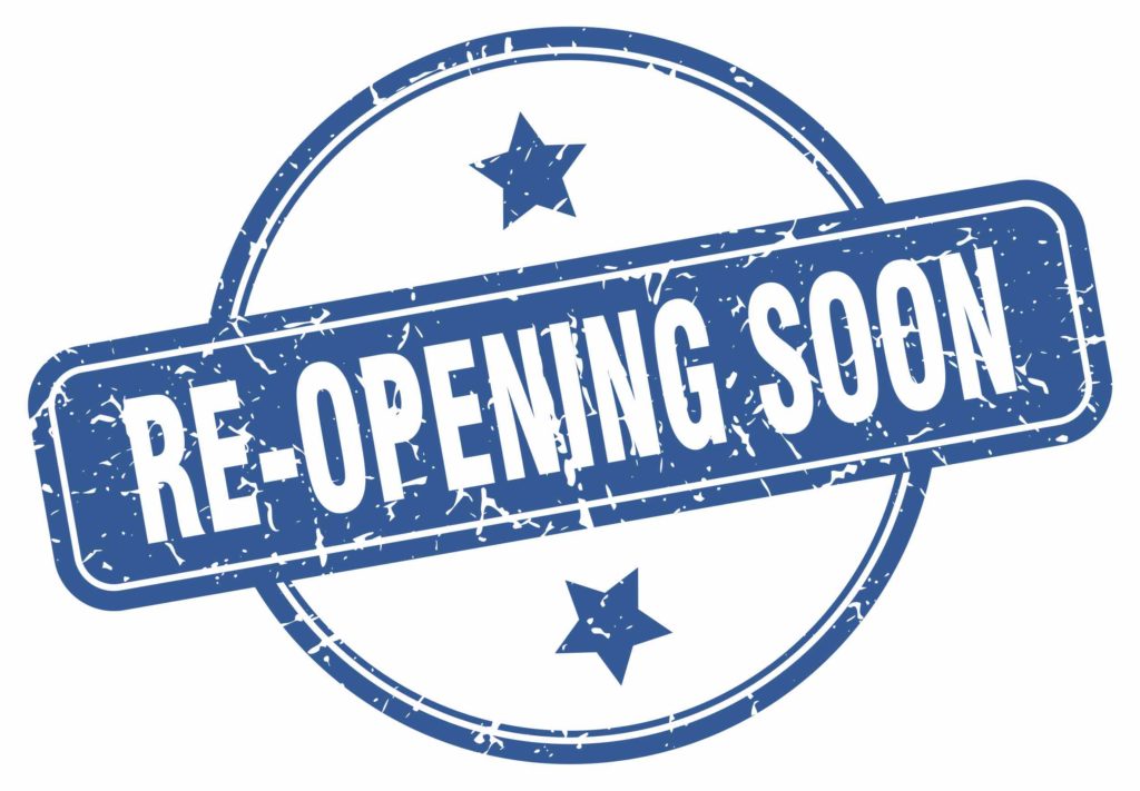 re-opening soon