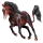 Einhorn-Reitpferd Andalusier Rotbrauner