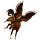 Pegasus-Reitpferd Mustang Wenige schwarze Flecken