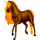 Rijpaard-eenhoorn Trakehner Palomino