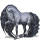 Riding pegasus Arabian Horse Mouse Grey
