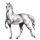 Pégase de selle Trotteur Français Gris Pommelé