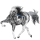 Einhorn-Reitpferd Hackney Cremello