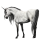 Riding unicorn Camargue Dapple Gray