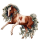 Reitpferd Argentinischer Criollo Brauner mit Tovero-Scheckung 