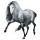 Riding unicorn Arabian Horse Fleabitten Gray
