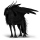 Geflügeltes Einhorn-Reitpferd Orlow-Traber Rappe