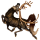 Licorne de selle Arabe Alezan