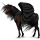 Poney licorne ailé Fjord Brunblakk