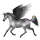 Winged riding unicorn Thoroughbred Chestnut