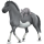 Pony Quarter Pony Mausgrau