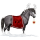 Riding unicorn Quarter Horse Dapple Gray