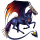 Pegasus-Reitpferd Orlow-Traber Apfelschimmel
