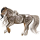 Cheval de trait Percheron Gris Pommelé