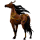 Riding unicorn Marwari Liver chestnut