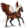 Pégase de selle Quarter Horse Alezan Crins Lavés